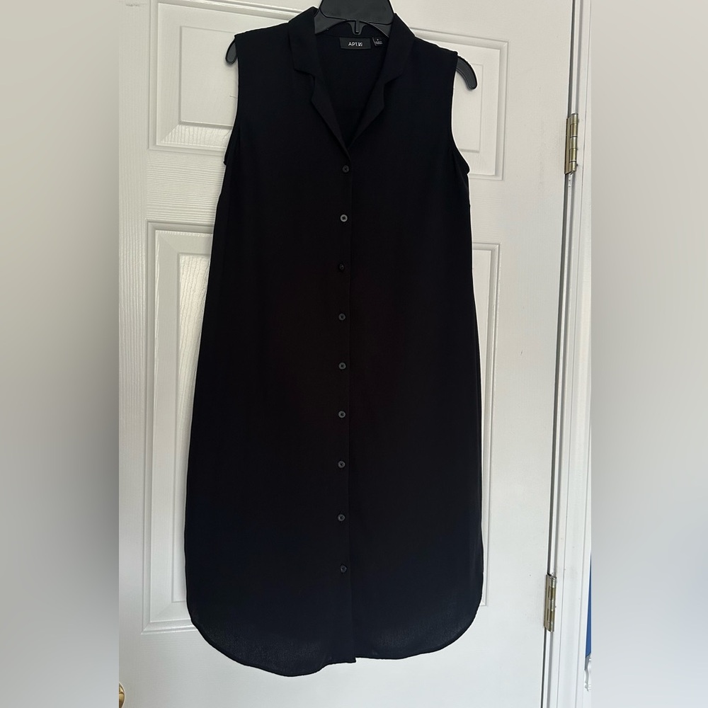 button up sleeveless dress